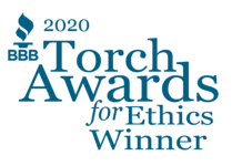 Logo: Winner of the 2022 Better Business Bureau's Torch Award for Ethics